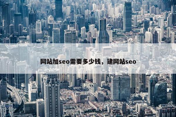 网站加seo需要多少钱，建网站seo