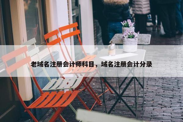老域名注册会计师科目，域名注册会计分录