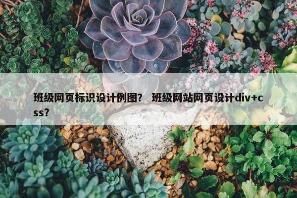 班级网页标识设计例图？ 班级网站网页设计div+css？