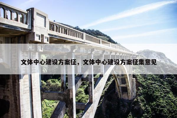 文体中心建设方案征，文体中心建设方案征集意见