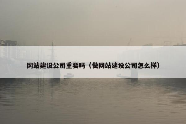 网站建设公司重要吗（做网站建设公司怎么样）