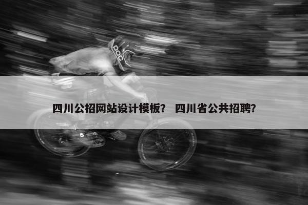 四川公招网站设计模板？ 四川省公共招聘？