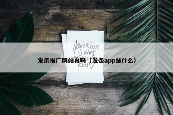发条推广网站真吗（发条app是什么）