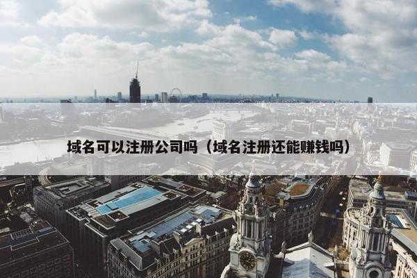 域名可以注册公司吗（域名注册还能赚钱吗）