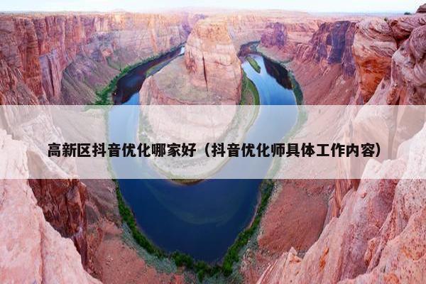 高新区抖音优化哪家好（抖音优化师具体工作内容）