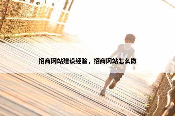 招商网站建设经验，招商网站怎么做