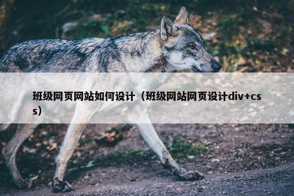 班级网页网站如何设计（班级网站网页设计div+css）
