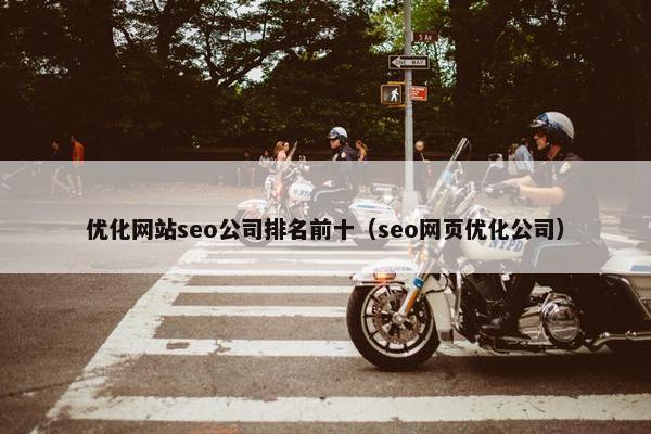 优化网站seo公司排名前十（seo网页优化公司）