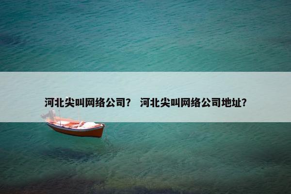 河北尖叫网络公司？ 河北尖叫网络公司地址？