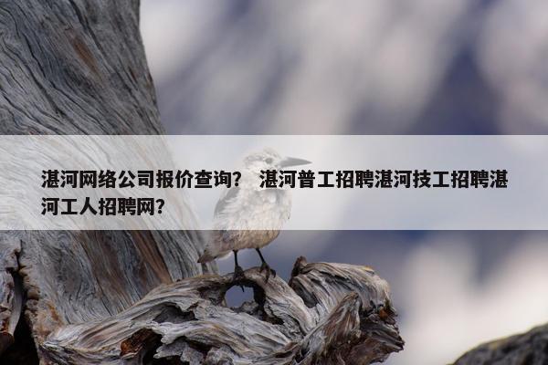 湛河网络公司报价查询？ 湛河普工招聘湛河技工招聘湛河工人招聘网？