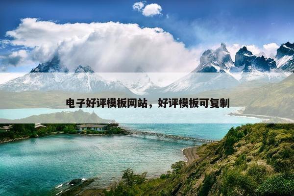电子好评模板网站，好评模板可复制