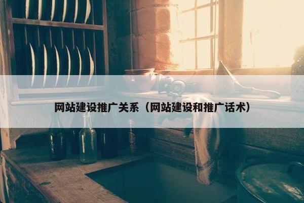 网站建设推广关系（网站建设和推广话术）