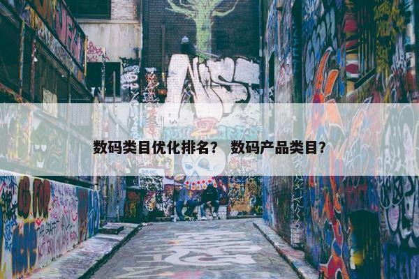 数码类目优化排名？ 数码产品类目？