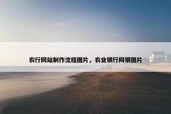 农行网站制作流程图片，农业银行网银图片
