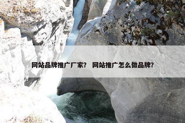 网站品牌推广厂家？ 网站推广怎么做品牌？