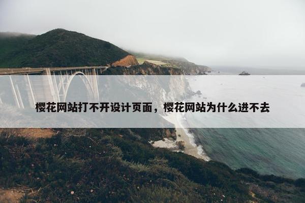樱花网站打不开设计页面，樱花网站为什么进不去