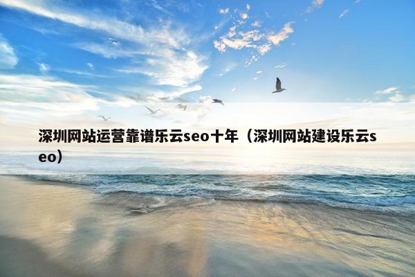 深圳网站运营靠谱乐云seo十年（深圳网站建设乐云seo）