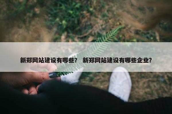 新郑网站建设有哪些？ 新郑网站建设有哪些企业？