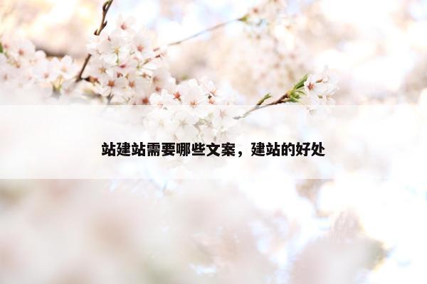 站建站需要哪些文案，建站的好处