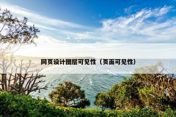 网页设计图层可见性（页面可见性）