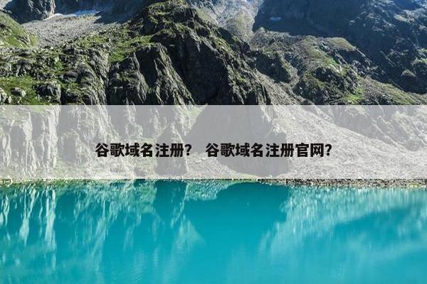 谷歌域名注册？ 谷歌域名注册官网？