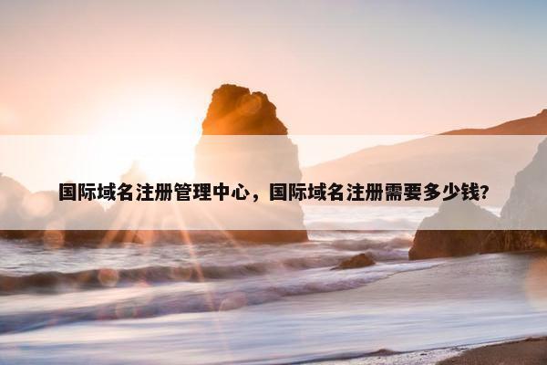 国际域名注册管理中心，国际域名注册需要多少钱?