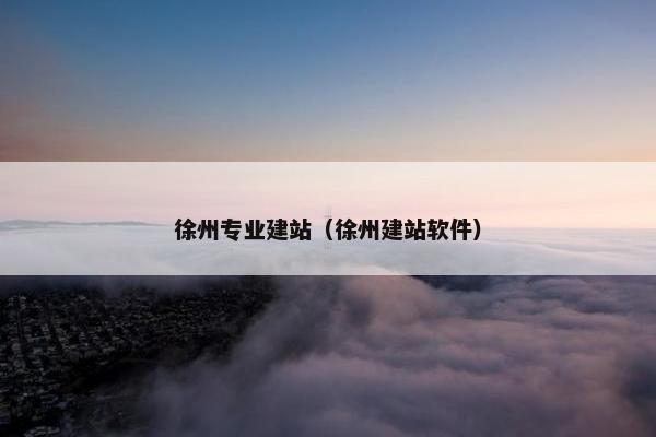徐州专业建站（徐州建站软件）