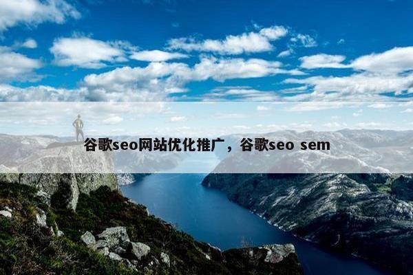 谷歌seo网站优化推广，谷歌seo sem
