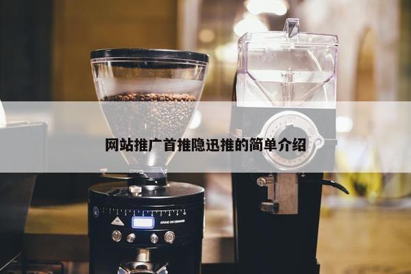 网站推广首推隐迅推的简单介绍