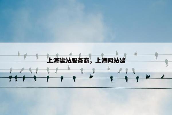 上海建站服务商，上海网站建