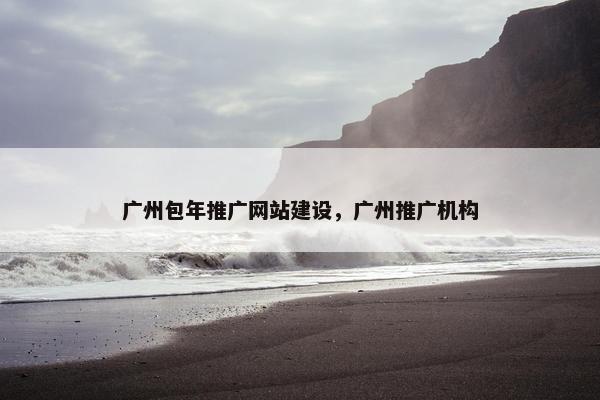 广州包年推广网站建设，广州推广机构