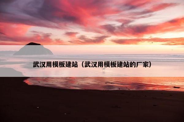 武汉用模板建站（武汉用模板建站的厂家）