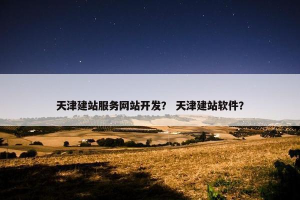 天津建站服务网站开发？ 天津建站软件？