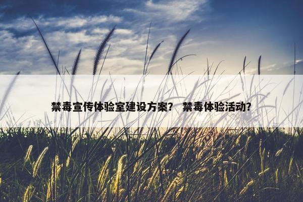 禁毒宣传体验室建设方案？ 禁毒体验活动？