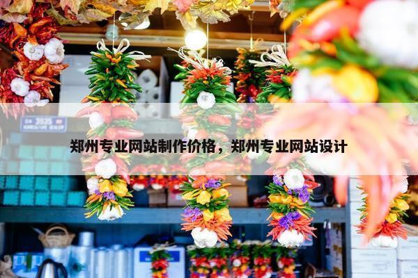 郑州专业网站制作价格，郑州专业网站设计