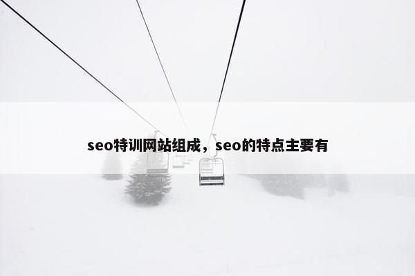 seo特训网站组成，seo的特点主要有