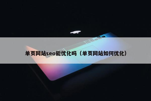 单页网站seo能优化吗（单页网站如何优化）
