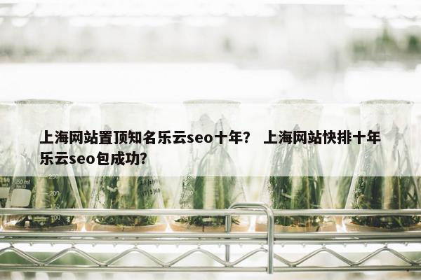 上海网站置顶知名乐云seo十年？ 上海网站快排十年乐云seo包成功？