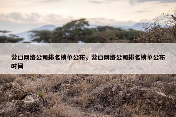 营口网络公司排名榜单公布，营口网络公司排名榜单公布时间