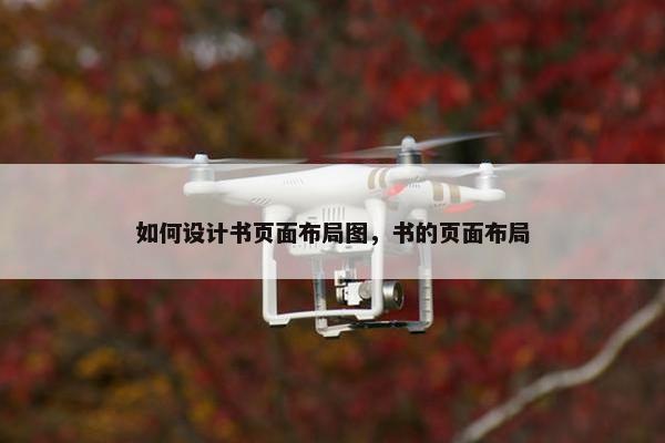如何设计书页面布局图，书的页面布局