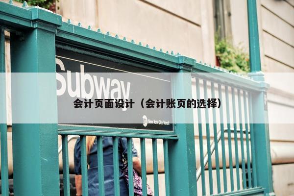 会计页面设计（会计账页的选择）