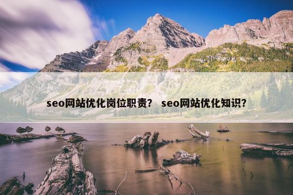 seo网站优化岗位职责？ seo网站优化知识？