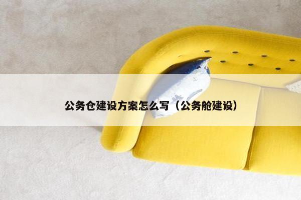 公务仓建设方案怎么写（公务舱建设）