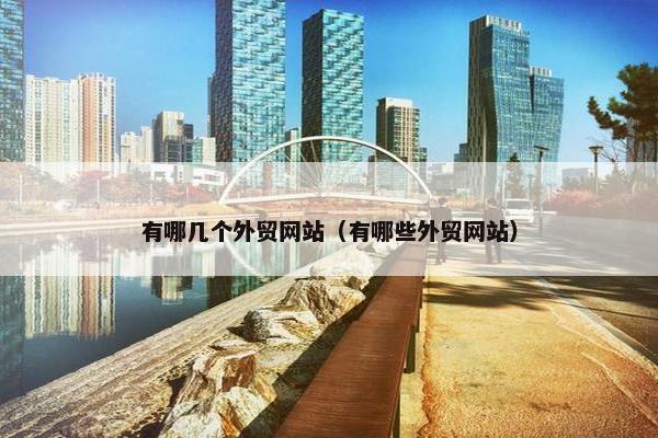 有哪几个外贸网站（有哪些外贸网站）