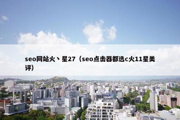 seo网站火丶星27（seo点击器都选c火11星美评）