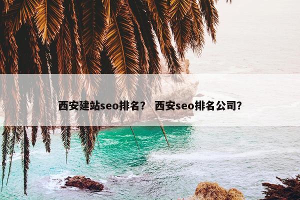 西安建站seo排名？ 西安seo排名公司？