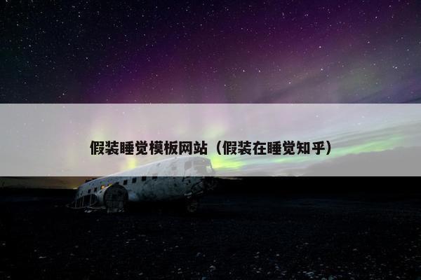 假装睡觉模板网站（假装在睡觉知乎）