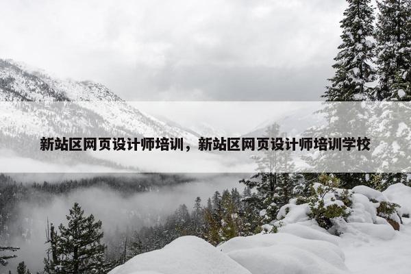 新站区网页设计师培训，新站区网页设计师培训学校