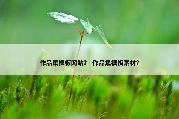 作品集模板网站？ 作品集模板素材？