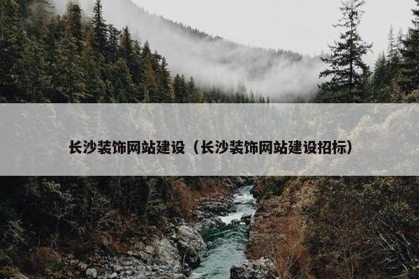 长沙装饰网站建设（长沙装饰网站建设招标）